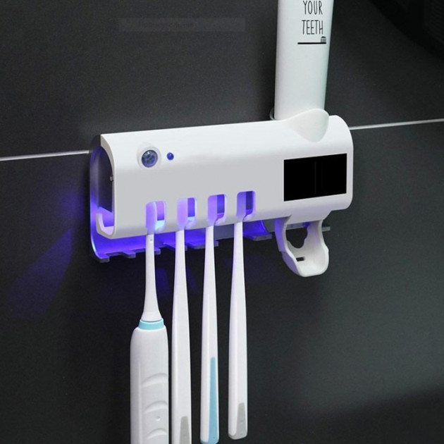 

Диспенсер для зубной пасты и щеток автоматический Toothbrush sterilizer, УФ-стерилизатор