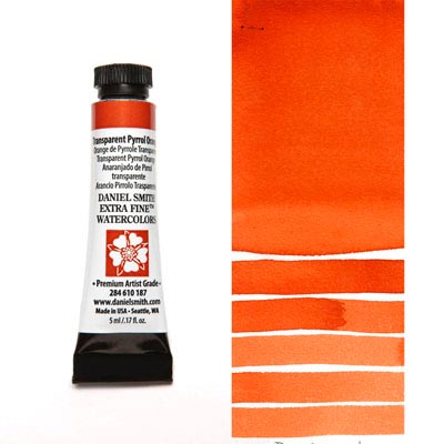

Краска акварельная Daniel Smith 5мл Transparent Pyrrol Orange