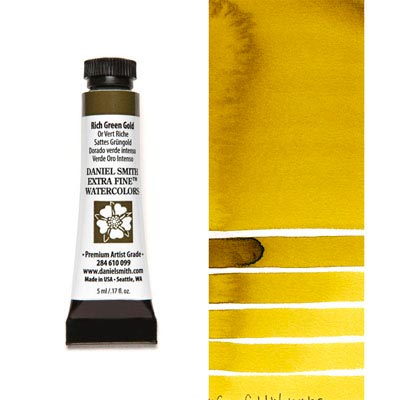 

Краска акварельная Daniel Smith 5 мл Rich Green Gold