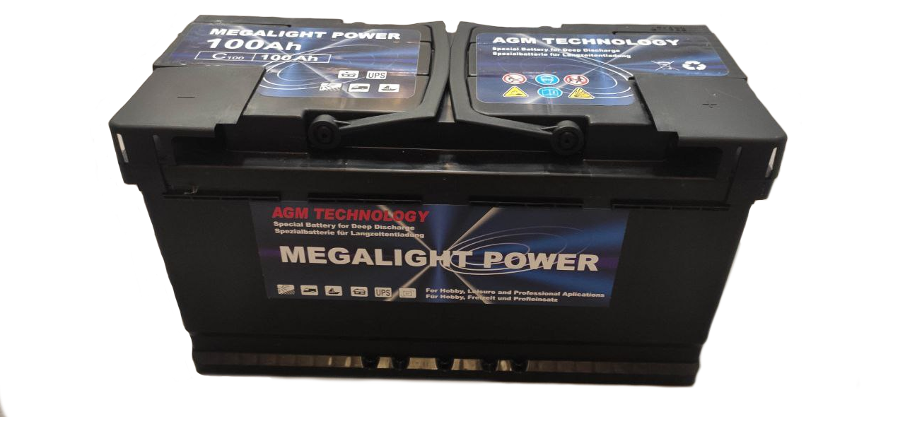 Аккумулятор емкостный гелевый Megalight Power 100Ач 12В AGM – фото ...