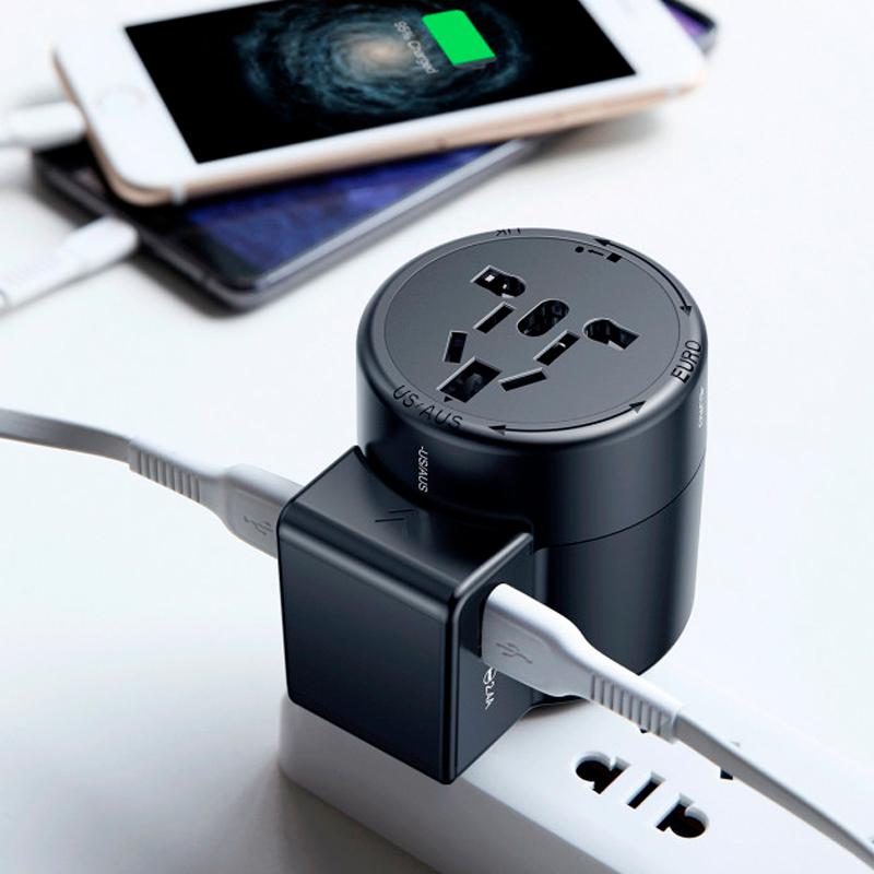 

УЗУ 2USB Baseus Rotation Type Universal (2.4A) (ACCHZ-01) Black