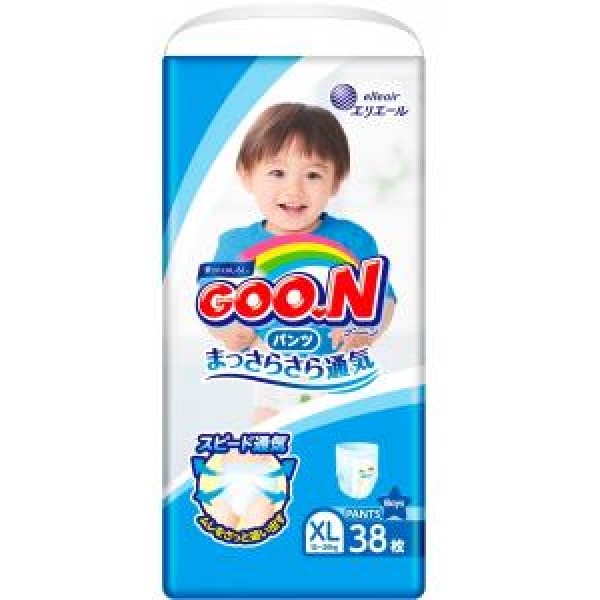 

Трусики-подгузники GOO.N для мальчиков 12-20 кг (размер Big (XL), 38 шт) 843098