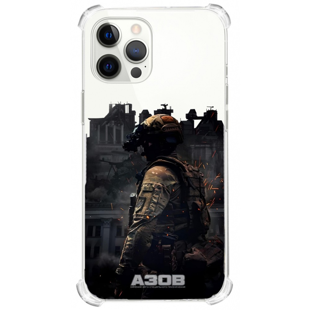 Чехол с дизайном WAVE Ukrainian Defenders Case (Nprint) iPhone 14 Pro Max  azov