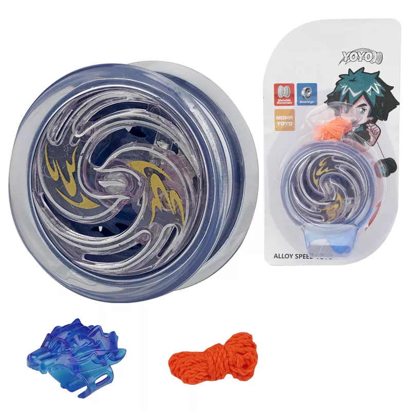 Игрушка Йо-Йо (Yo-Yo) металлическая со световыми эффектами Blue – фото ...