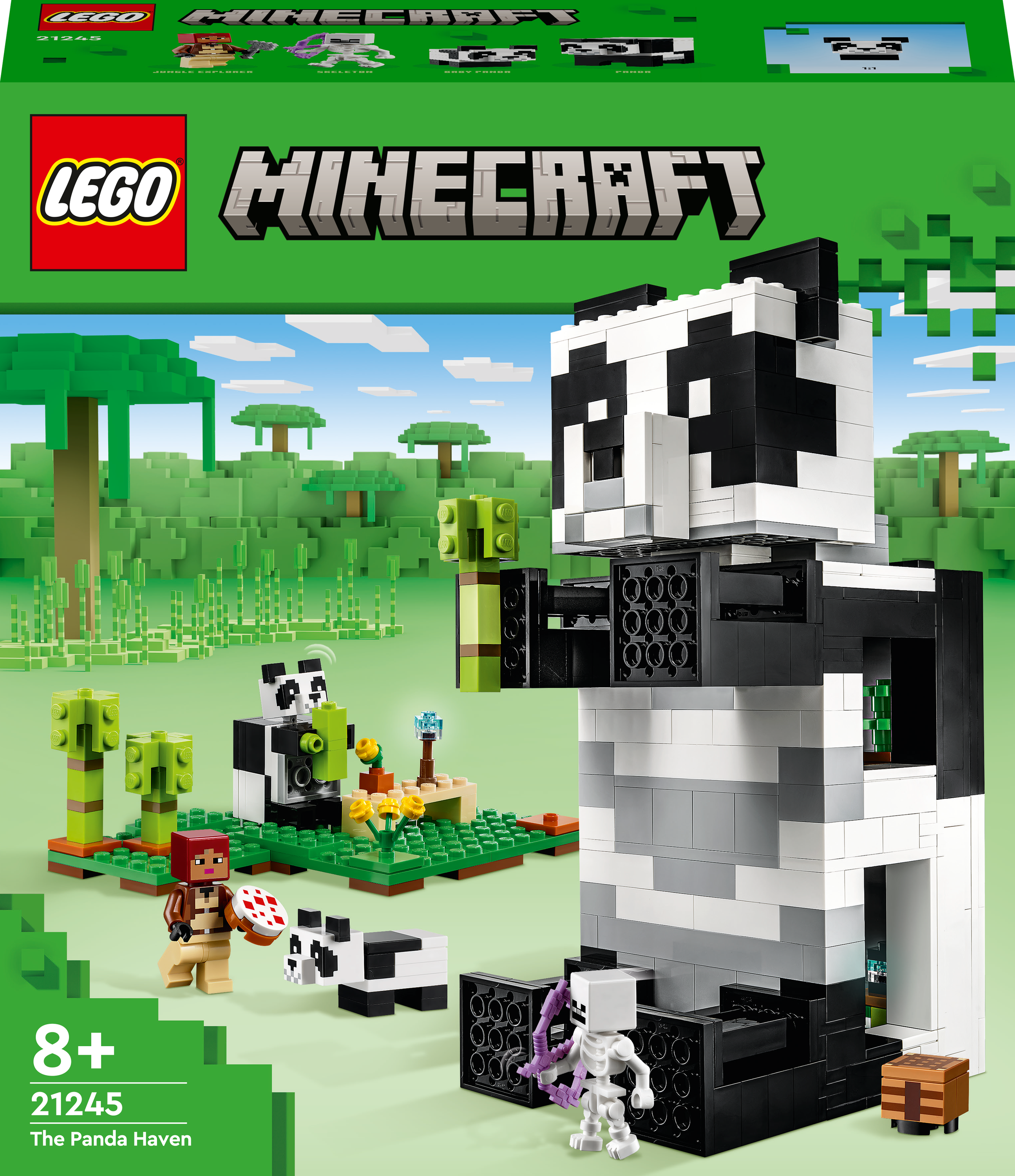 Конструктор LEGO Minecraft Апартаменты панды 553 детали (21245
