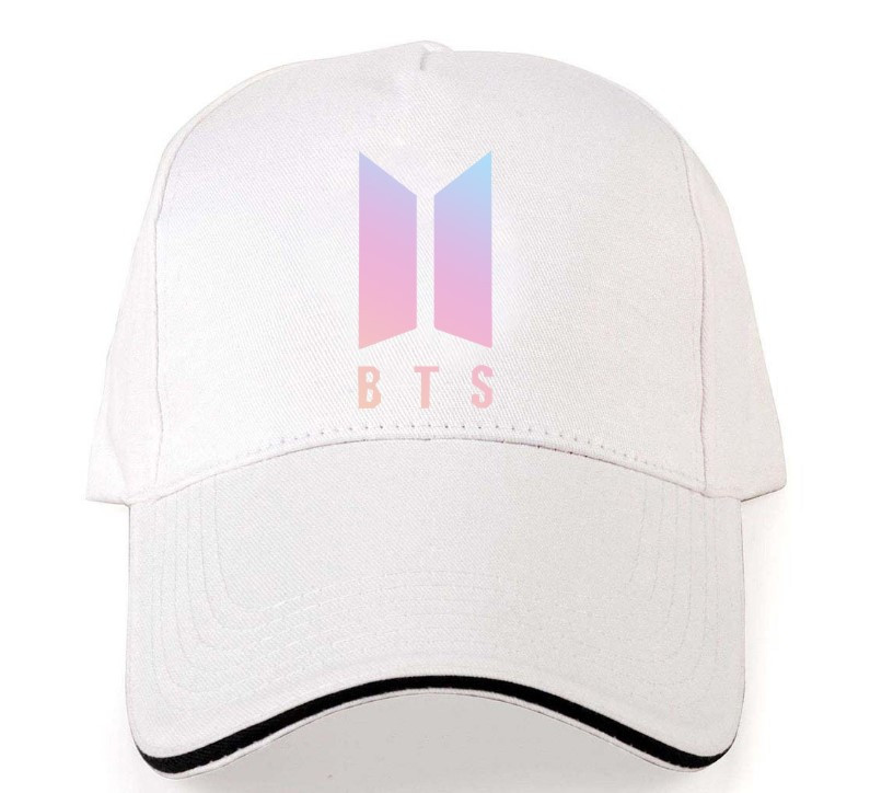 

Кепка Jsstore BTS с розовой эмблемой Белая