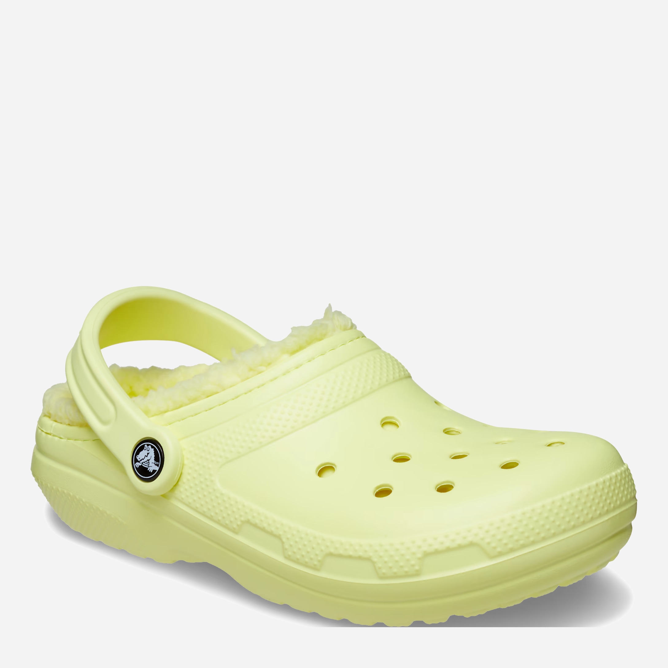 Yellow cheap lined crocs