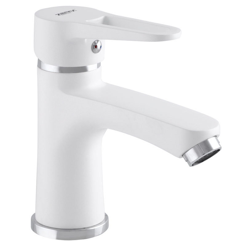 

Смеситель для умывальника ZERIX PUD1 046 белый ZX2796