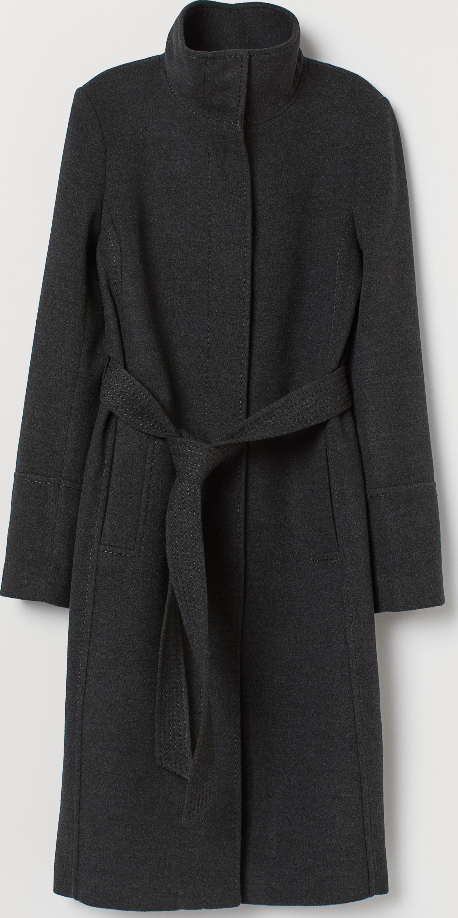 

Пальто H&M 7891192 36 Темно-серое