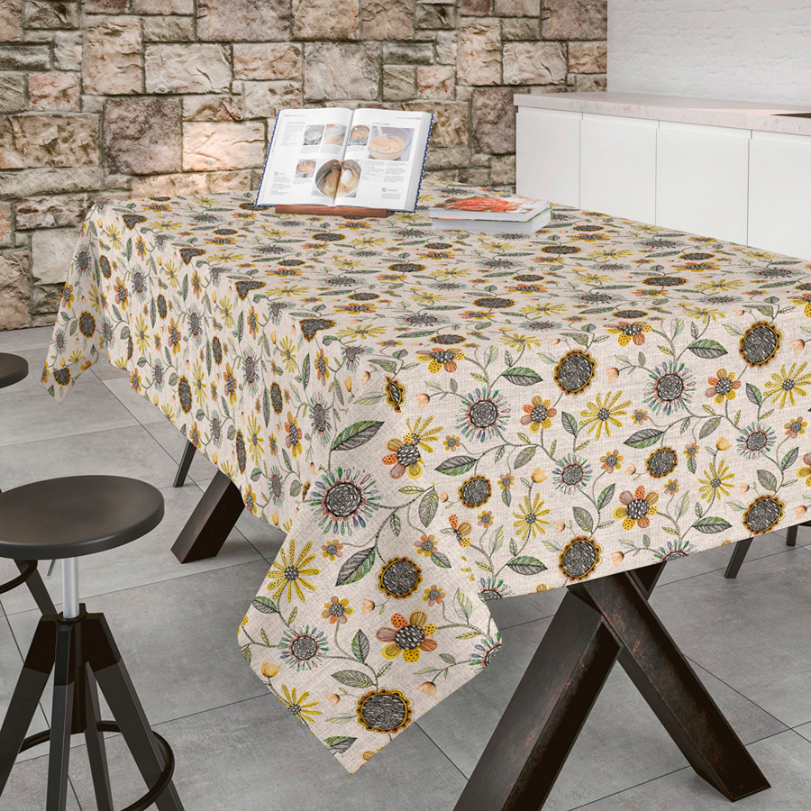 

Скатерть Aitana Textil Digital Lino 517 поликотон 140х140 см