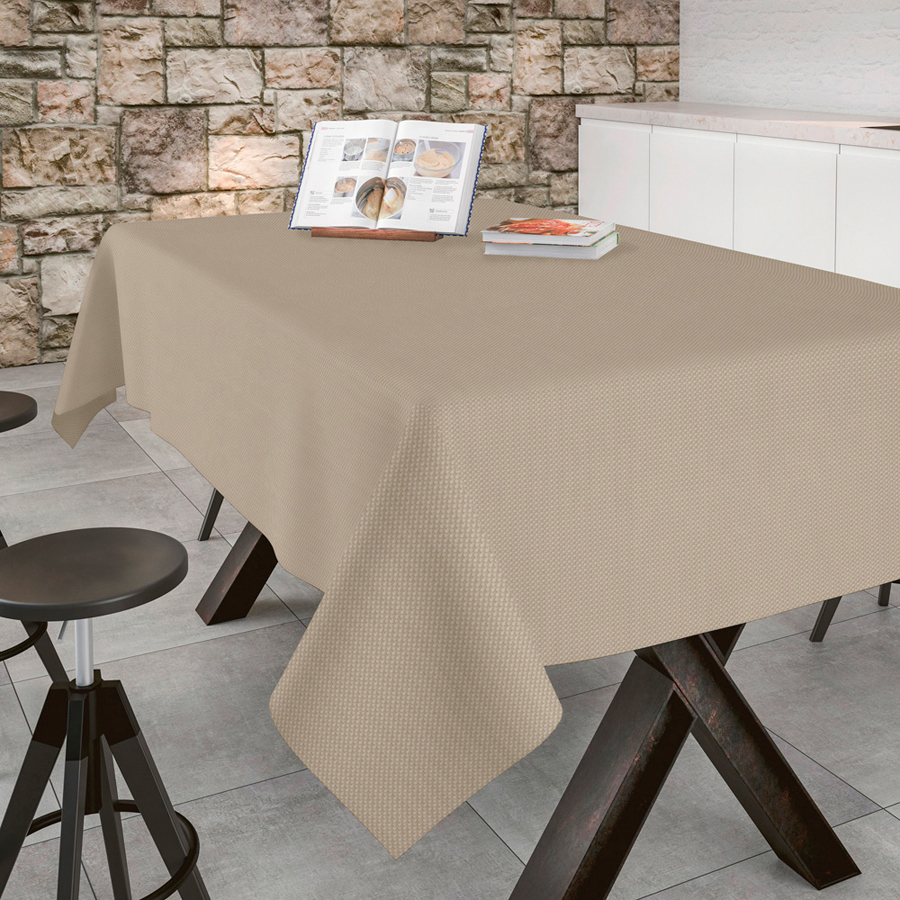 

Скатерть Aitana Textil Brocos Sand поликотон 140х140 см