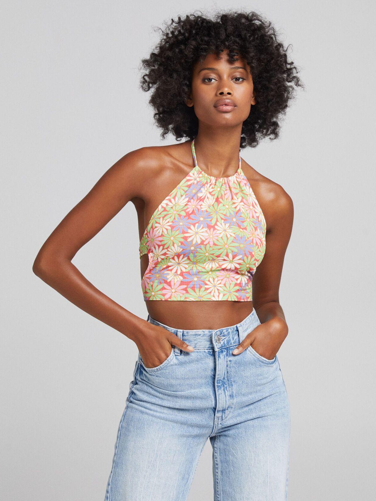 Топ жіночий Bershka XAZ355543MTHR S Різнокольоровий від Rozetka на платформі USKIDKA Акція на Топ жіночий Bershka XAZ355543MTHR S Різнокольоровий від Rozetka