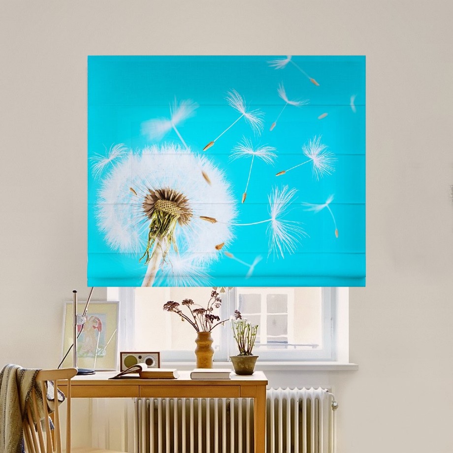 

Римская штора система Classic InHt Фотопечать Цветы 05-936 Джуси Велюр 50х170 см