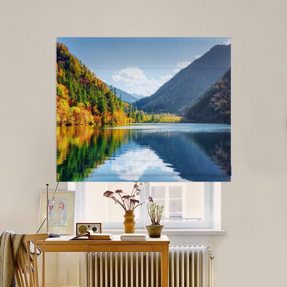 

Римская штора система Classic InHt Фотопечать Природа 05-301 Джуси Велюр 160х170 см