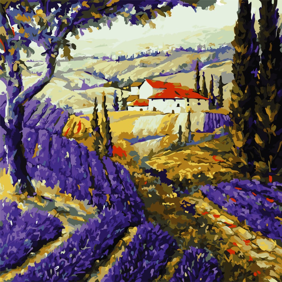 

Картина по номерам Просторы Прованса, ArtStory 40x40 (AS0804) (0097-424)