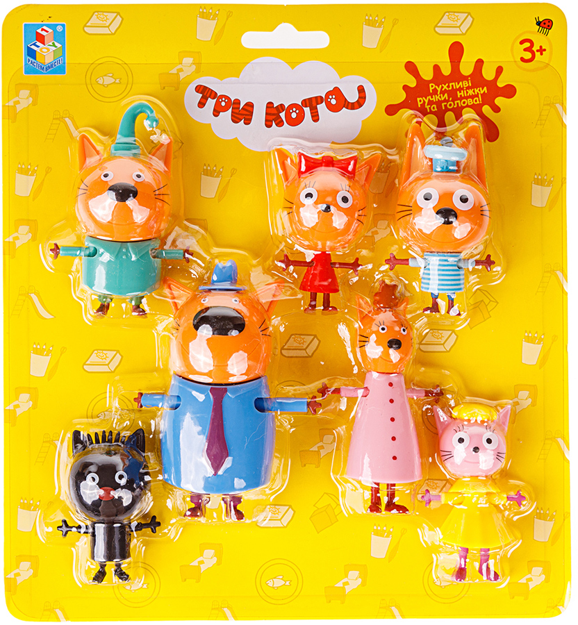 

Игровой набор Три кота Семья котят с друзьями (T17187)