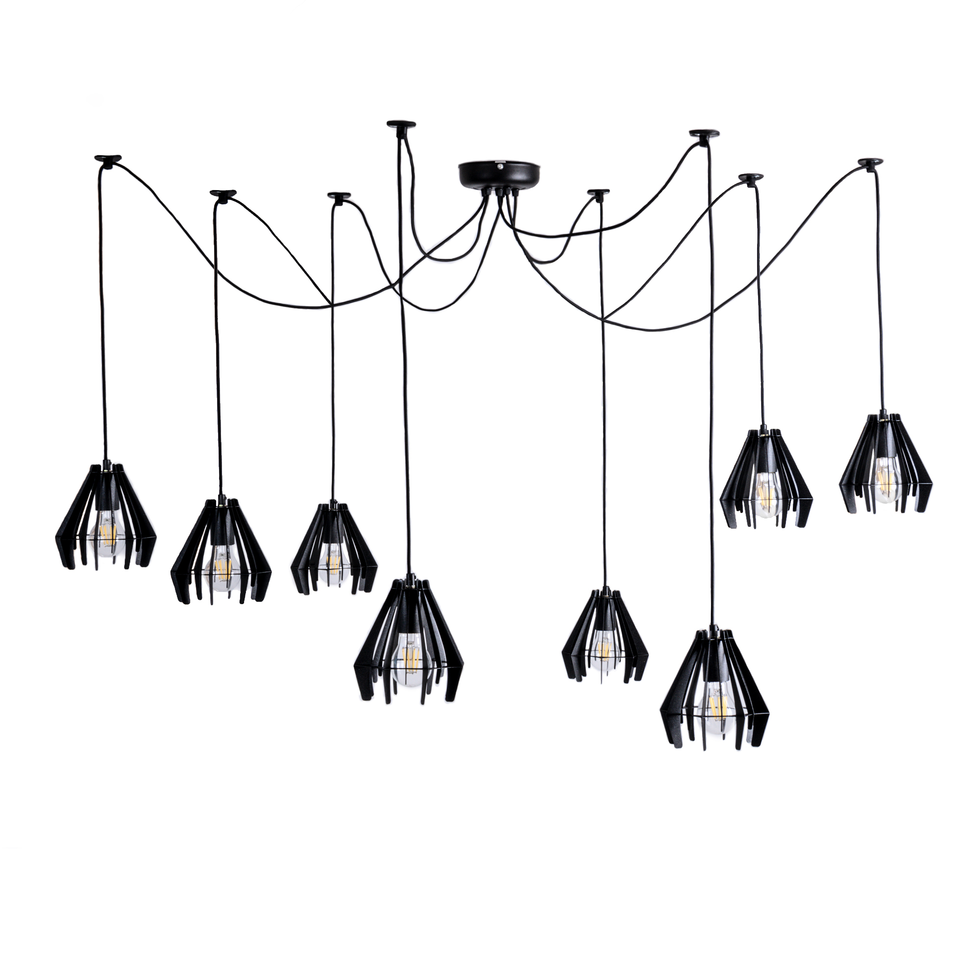 

Люстра подвесная Atma Light 8 плафонов серии Art Stels Spider-8
