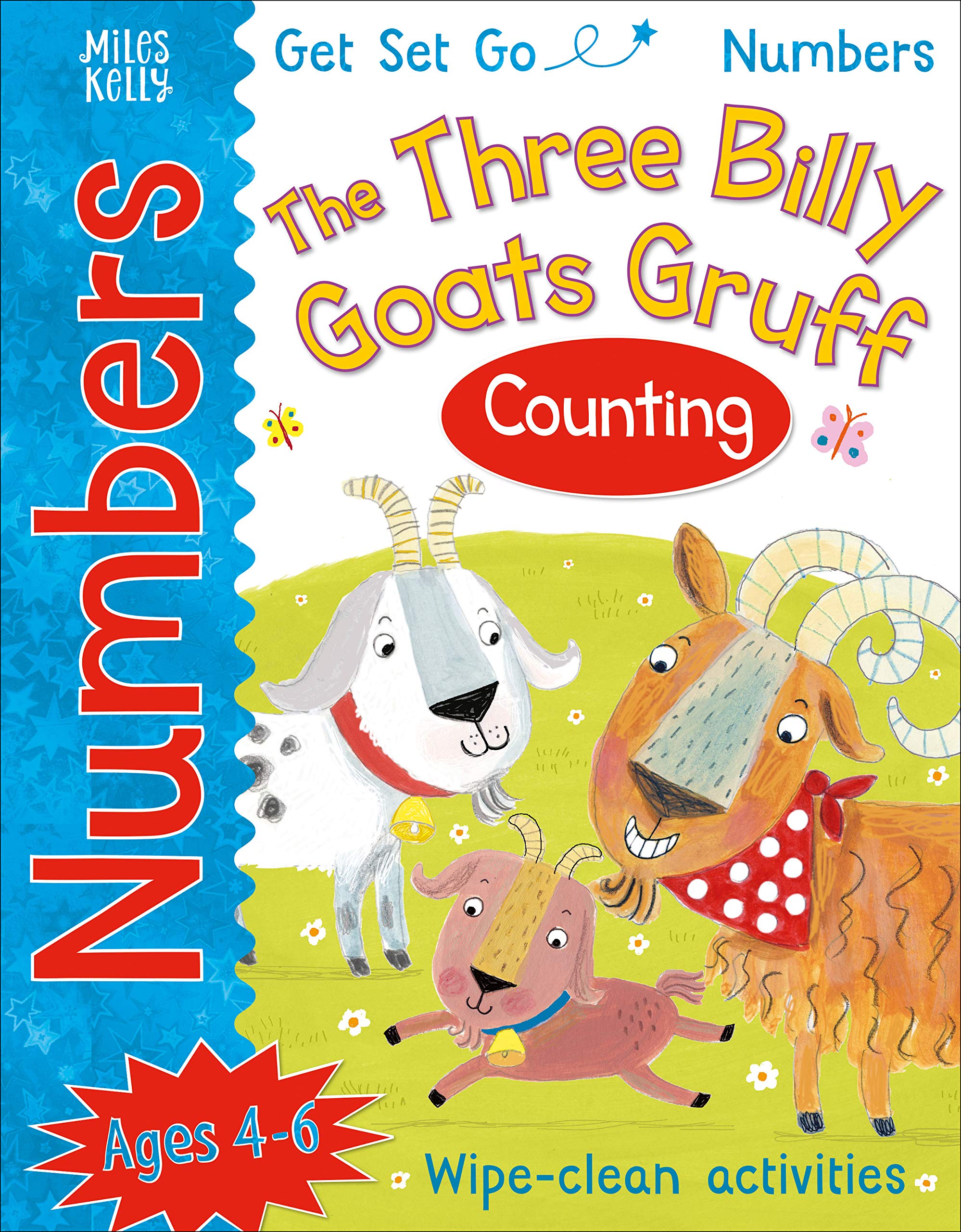 

Книга на английском языке Get Set Go Numbers: The Three Billy Goats Gruff - Counting от издательства Miles Kelly из Великобритании