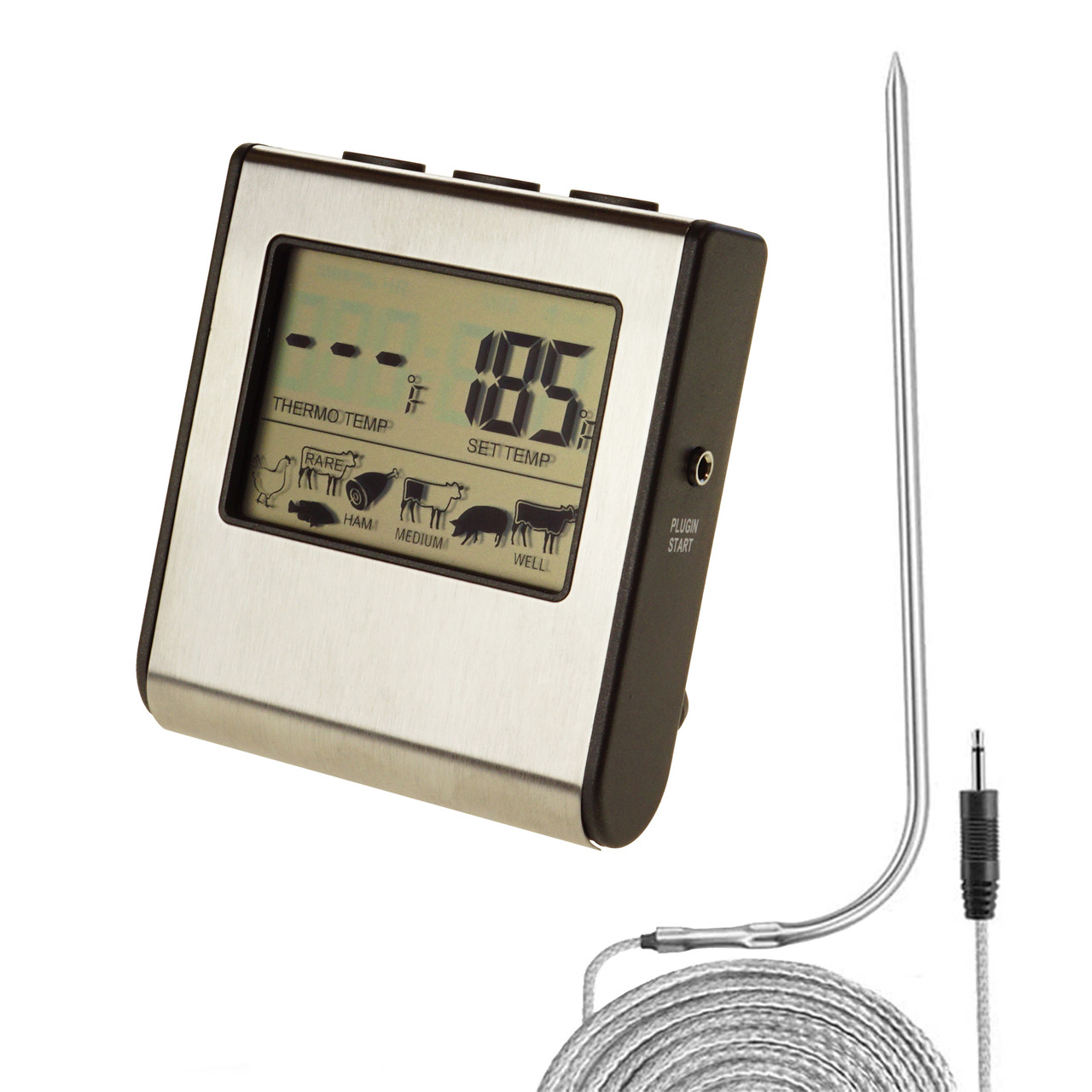 Кулинарный термометр с выносным щупом Supretto, электронный на магнитах .
