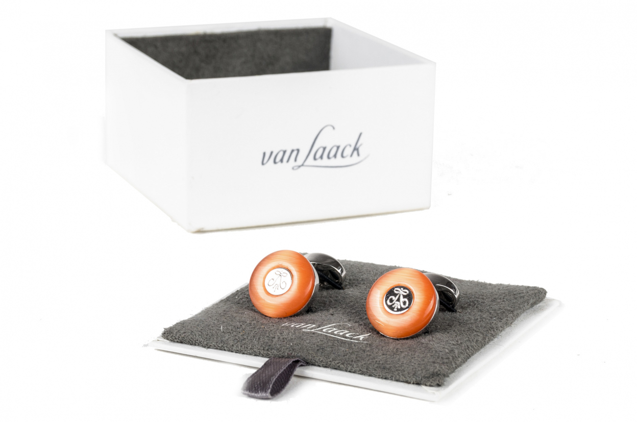 

Запонки Van Laack б/р серые Z 50537/360