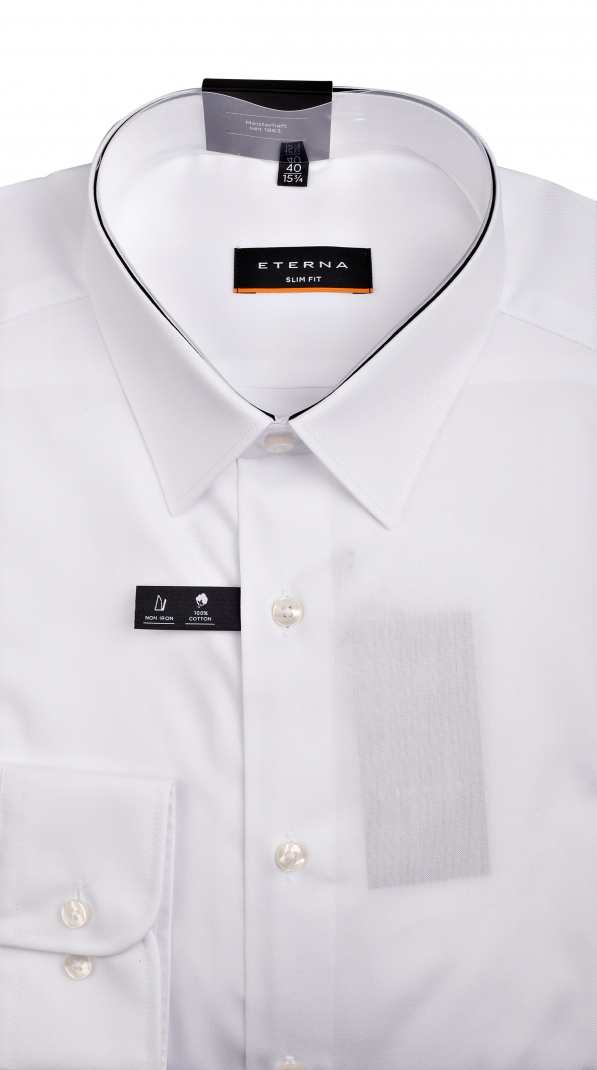 

Рубашка Eterna  белая 8114/00 F15B, Рубашка Eterna 38 белая 8114/00 F15B