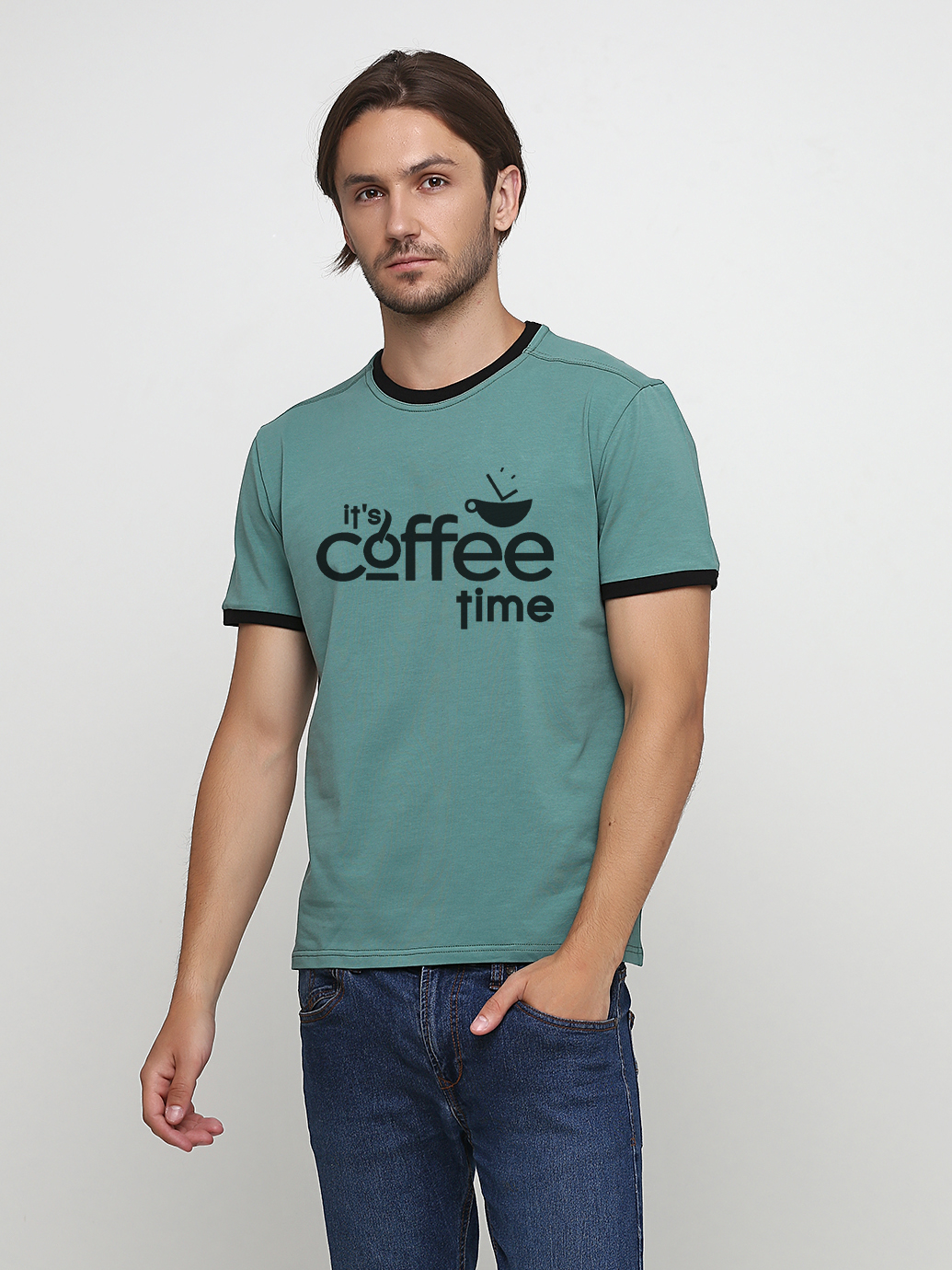 

Футболка Malta 19М440-24-П2 Coffe Time-B S (44) Светло-зеленая-1