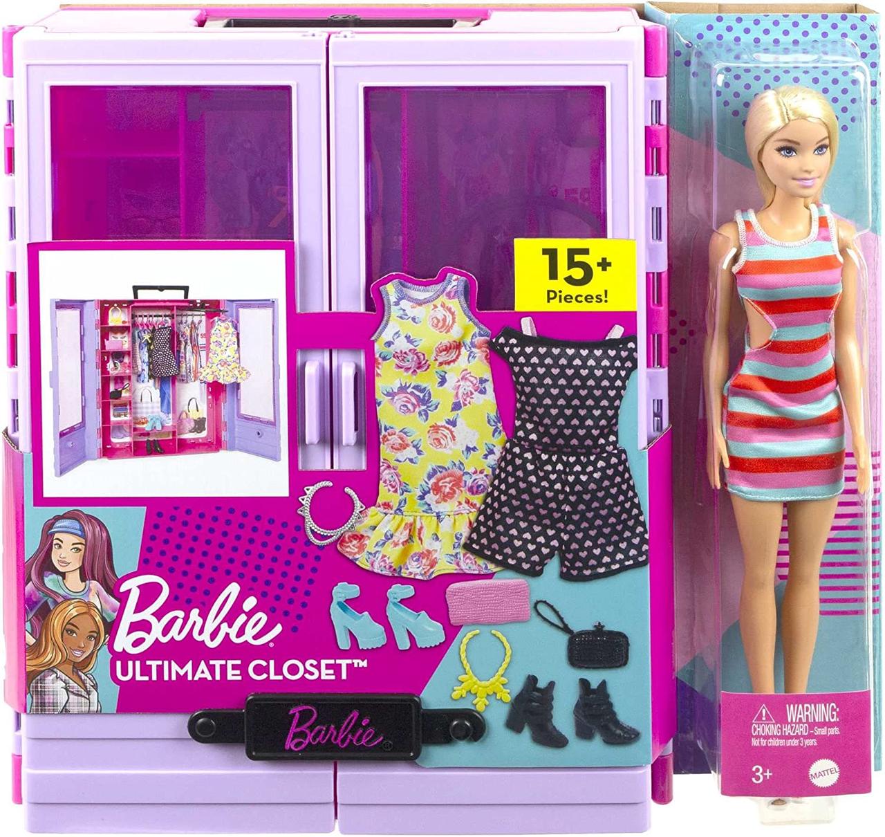 Шкаф чемодан с куклой Барби Barbie Fashionistas Ultimate Closet Portable  Fashion Toy – фото, отзывы, характеристики в интернет-магазине ROZETKA от  продавца: Gotta Dolls | Купить в Украине: Киеве, Харькове, Днепре, Одессе,  Запорожье,