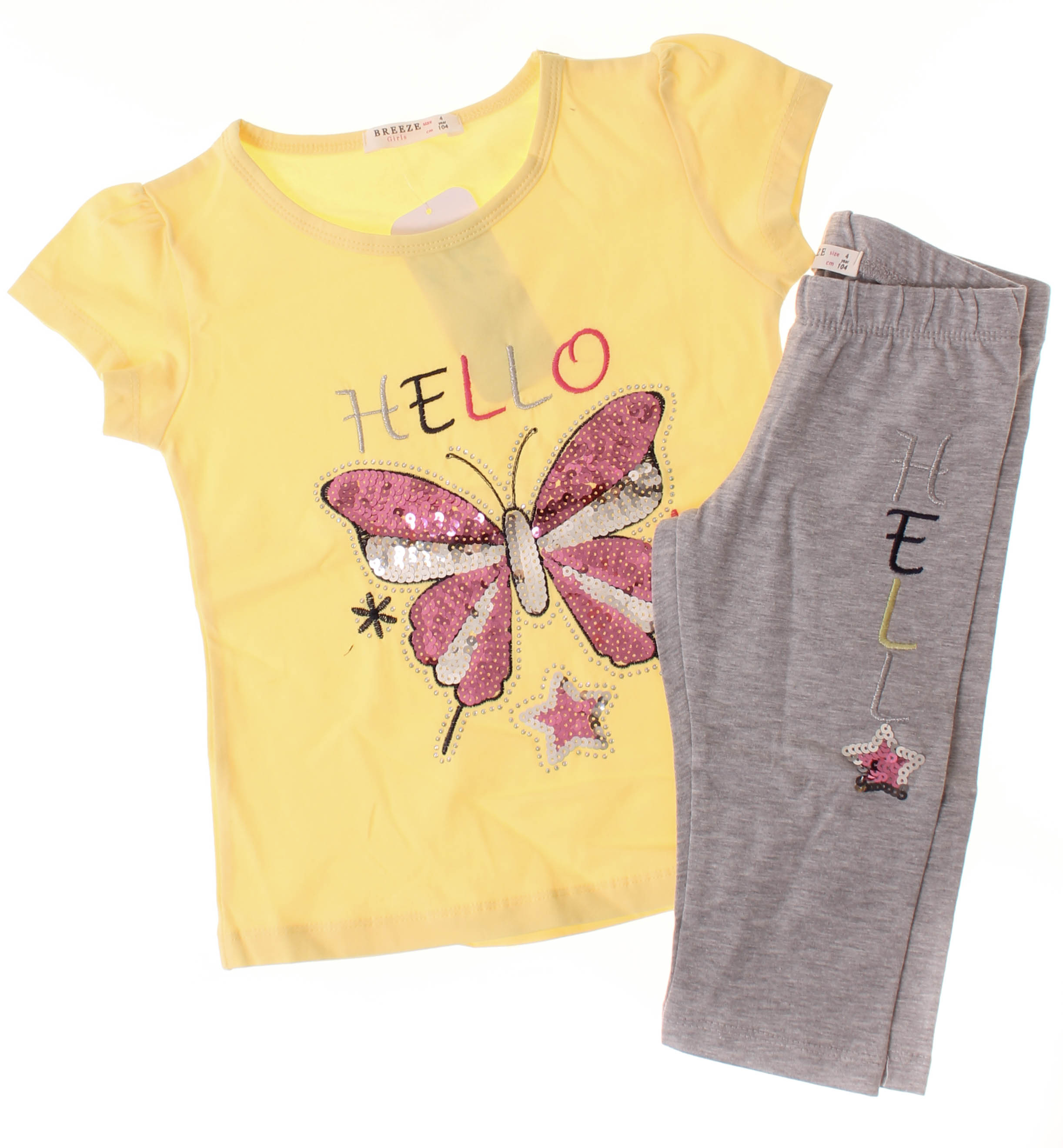 

Футболка + Капри Breeze Желтый 104 см 14317 (499822)