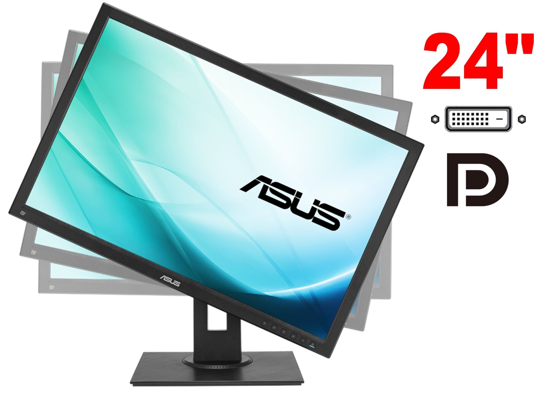 Монитор Asus BE24A / 24" IPS / 1x DP, 1x DVI, 1x VGA, 2x USB 2.0, 2x ...