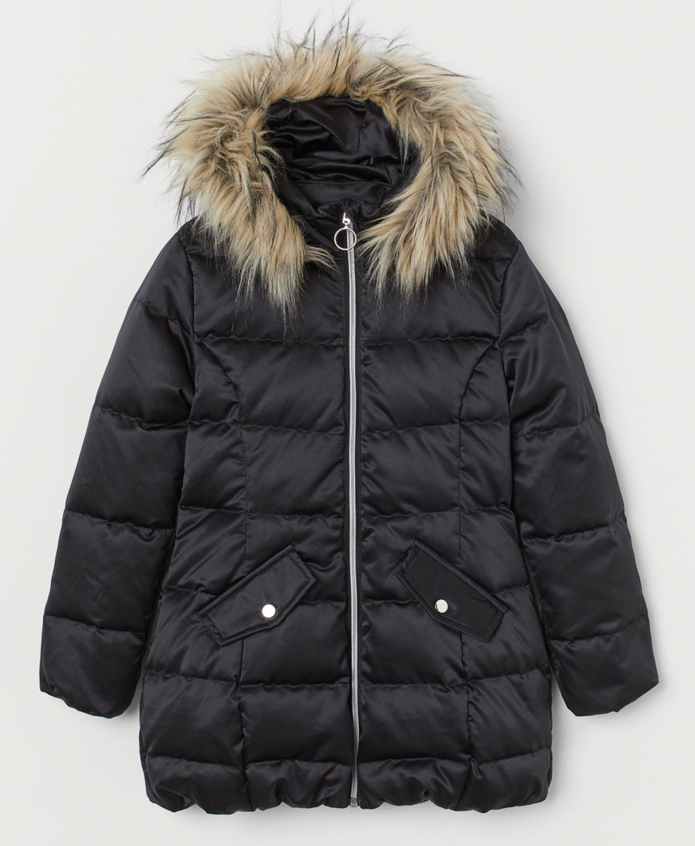 

Куртка для девочки H&M 765047002 152 СМ Черный 62427