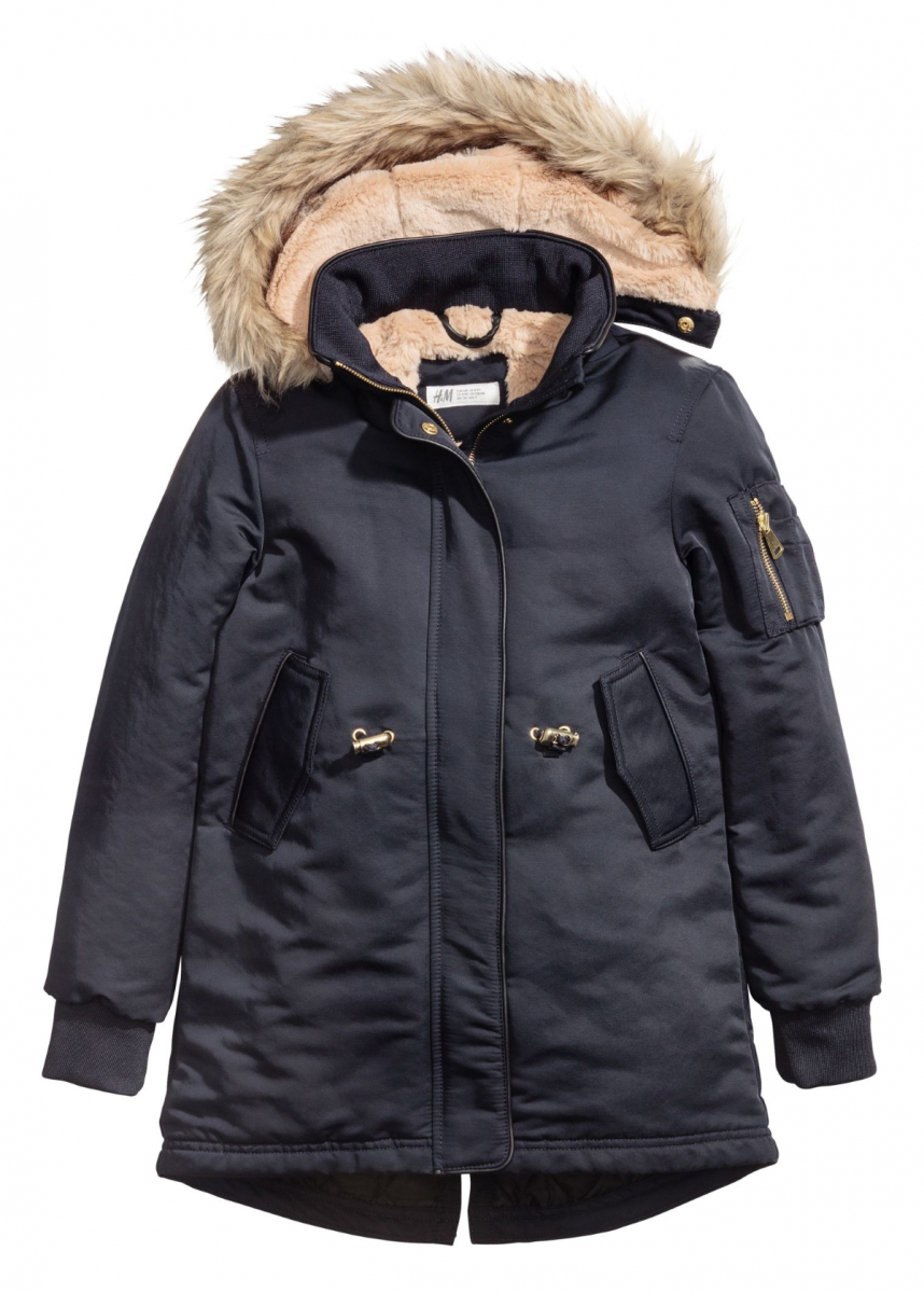 

Куртка-парка для девочки H&M 0499297002 170 СМ Темно-синий 62423