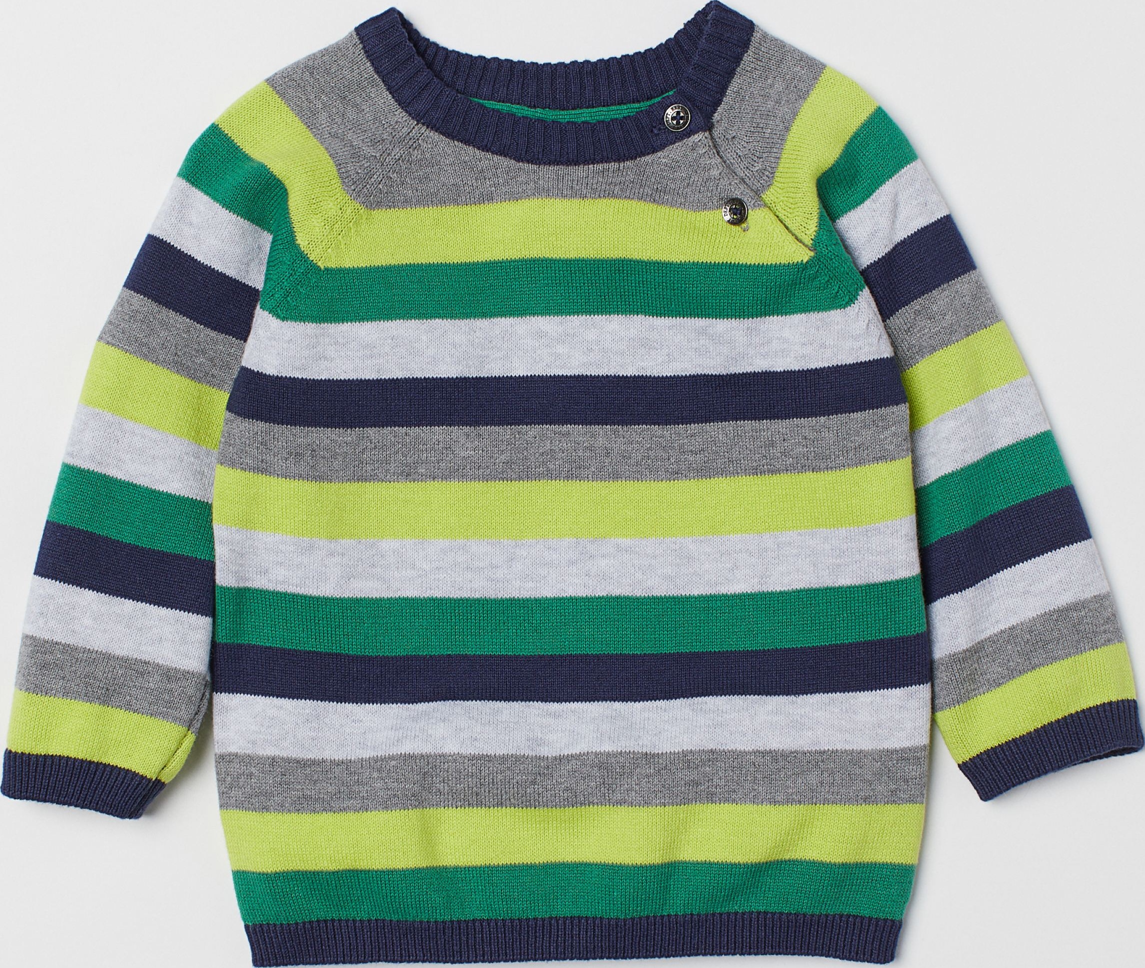 

Джемпер H&M 9Z6882099 68 см Желто-серый полоска
