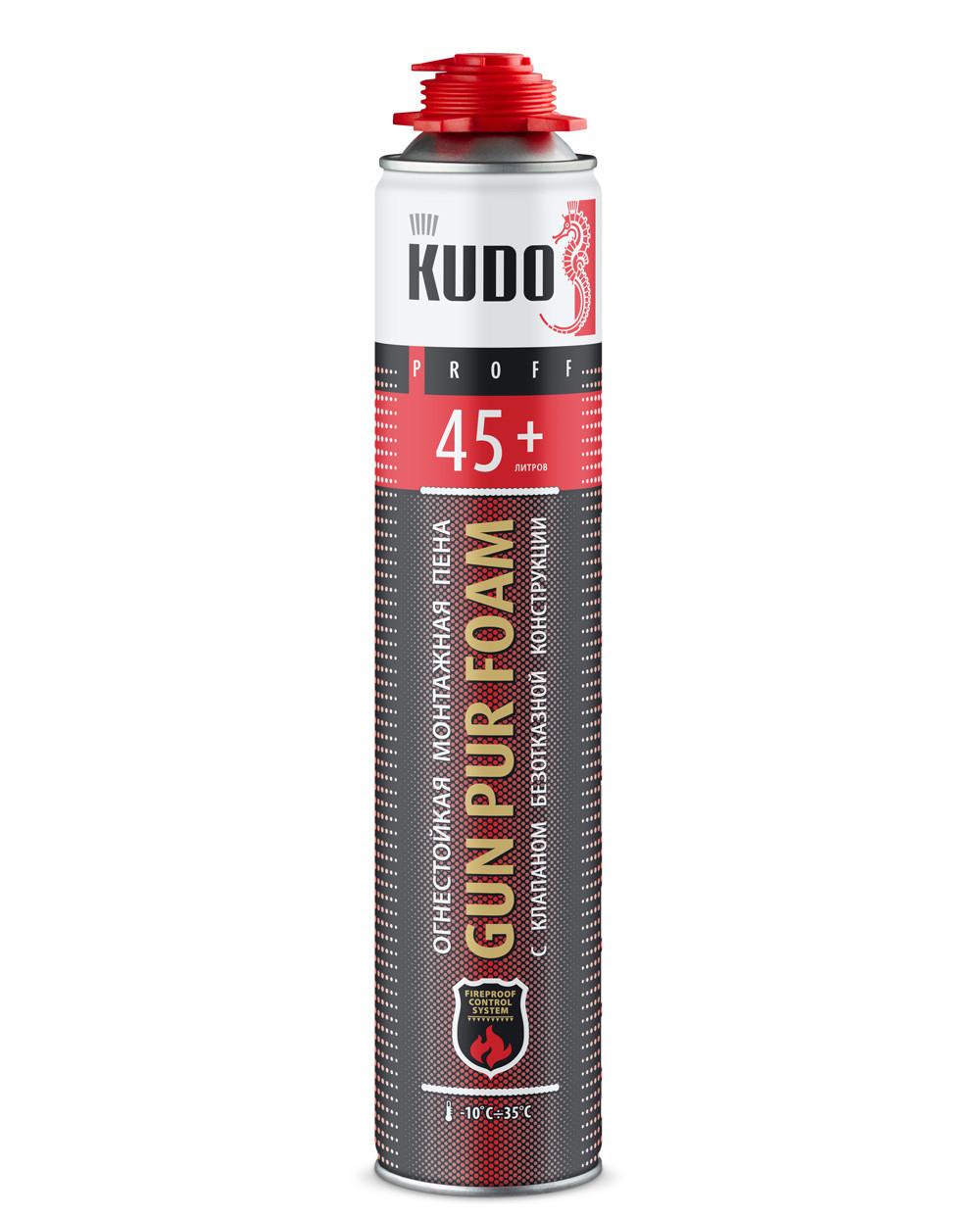 

KUPPF10U45+ Пена монтажная профессиональная огнестойкая всесезонная PROFF 45+ FIREPROOF