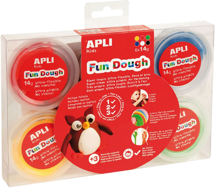 

Масса для лепки Apli Kids 6 цветов (13454) (8410782134541)
