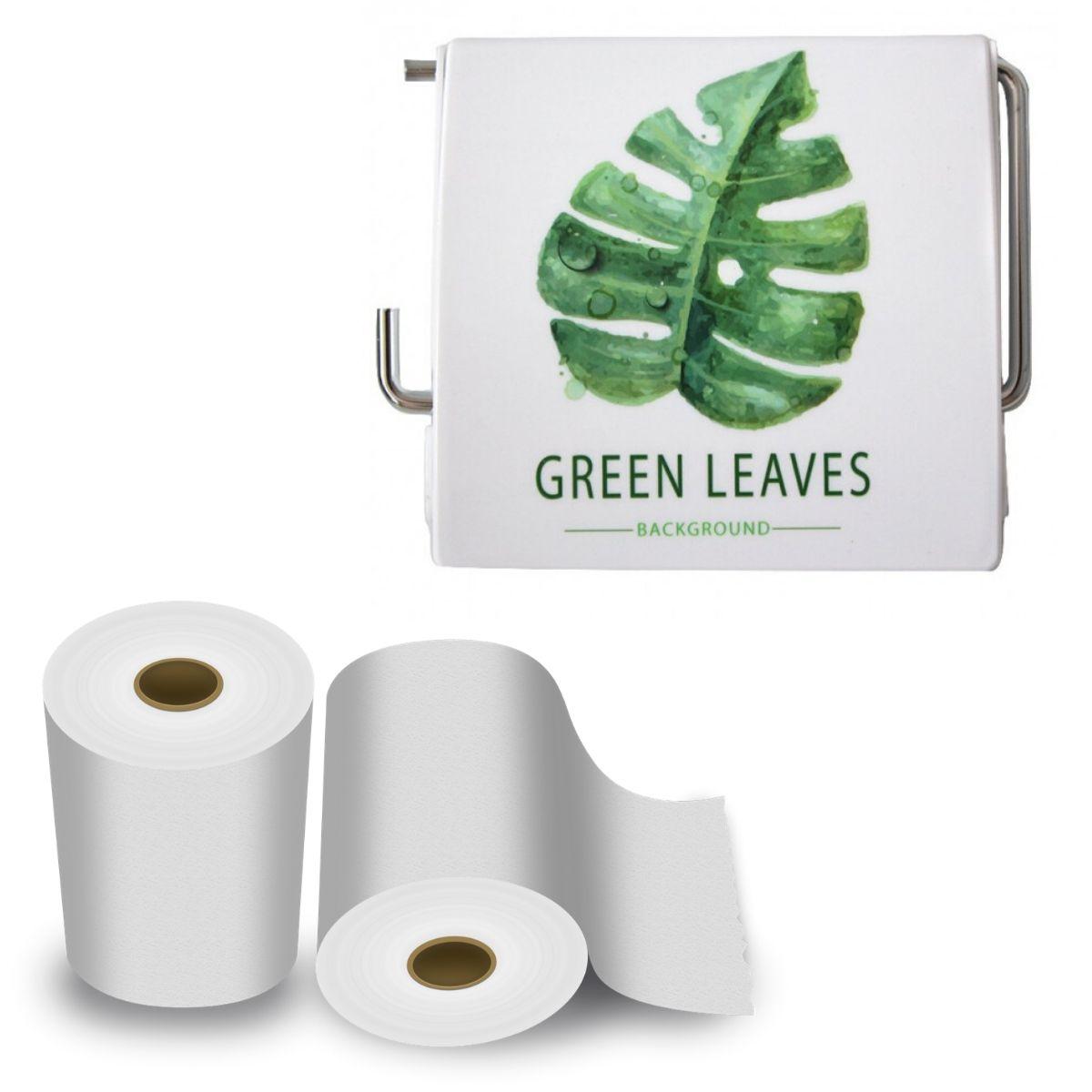 

Держатель для туалетной бумаги Bathlux Green Leaves 50334 крючком настенный закрытый с крышкой пластиковый (F_132601)