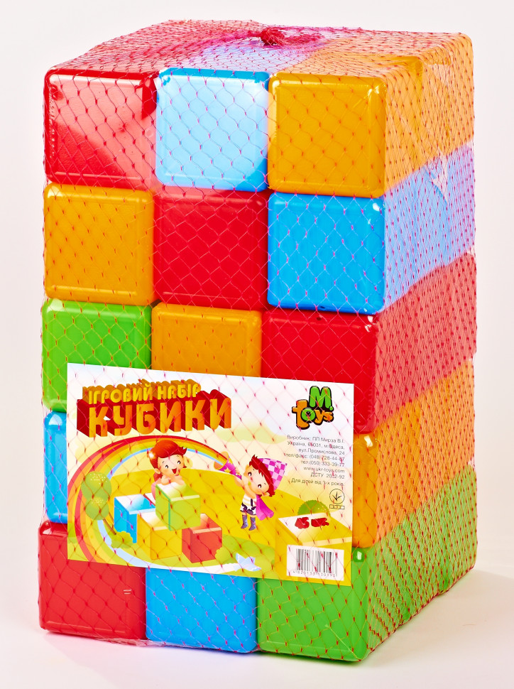 

Кубики MT Toys цветные, 45 шт. 09065