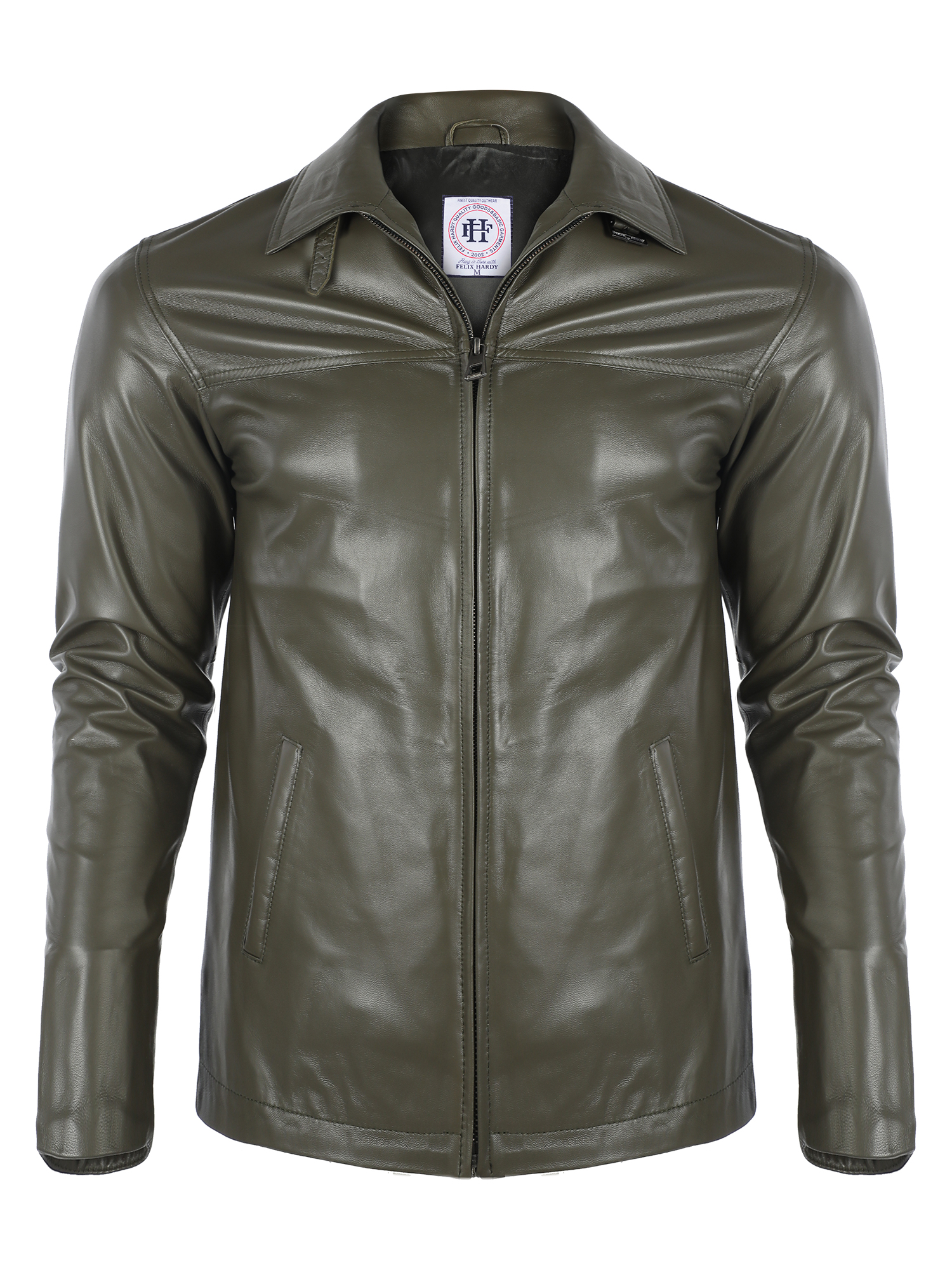 

Кожаная куртка FELIX HARDY Хаки 3XL