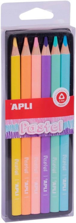 

Набор карандашей Apli Kids Pastel Jumbo Пастель 6 цветов (18059) (8410782180593)