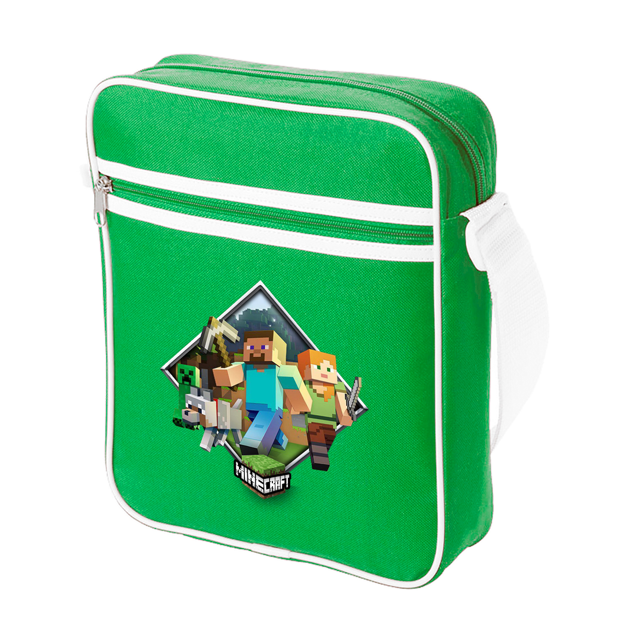 Сумка-мессенджер Майнкрафт (Minecraft) (92289-1175-KG) Зеленый – низкие ...