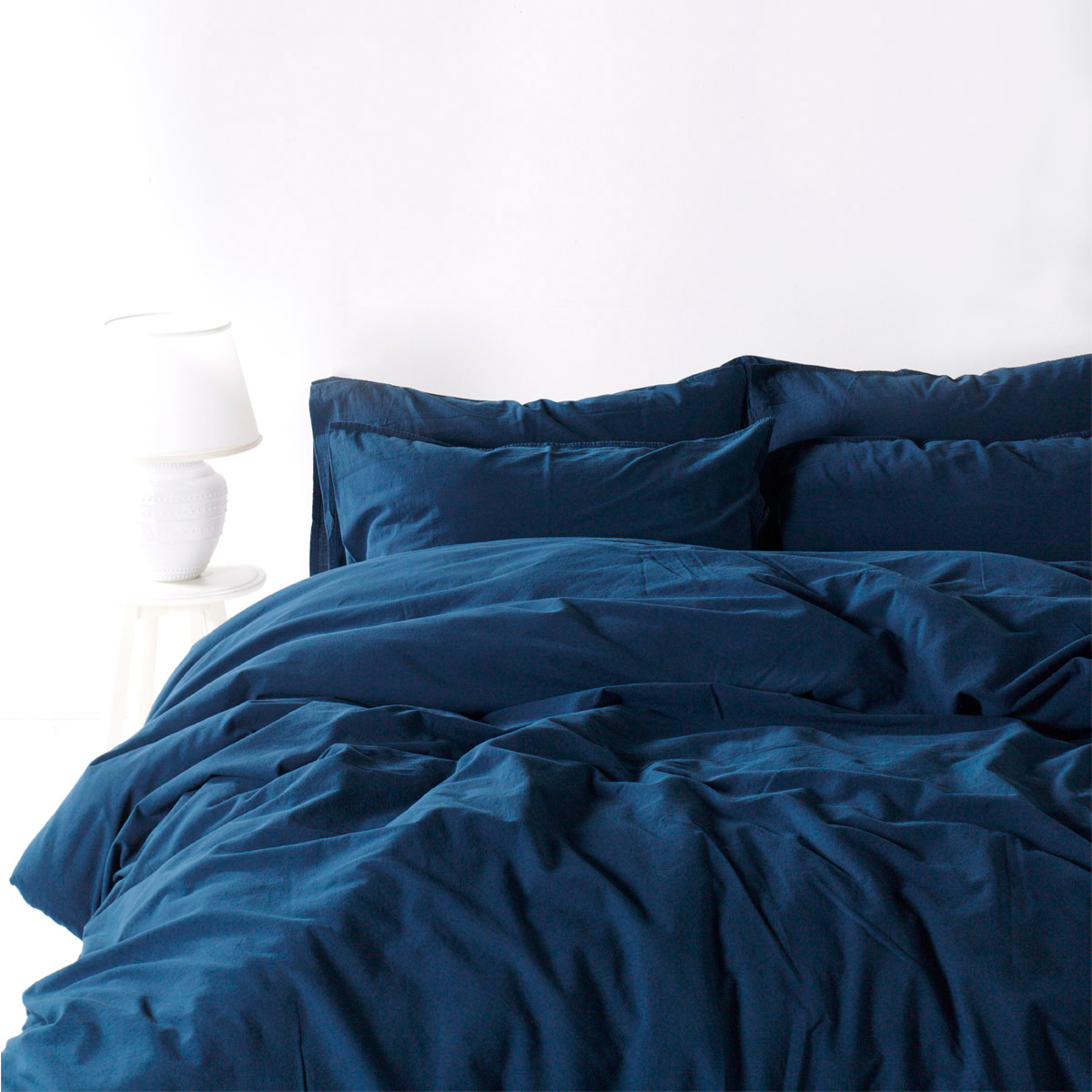 Акция на Комплект постельного белья SoundSleep Stonewash Adriatic dark blue Ранфорс 2х160х220 см (92669543) от Rozetka UA