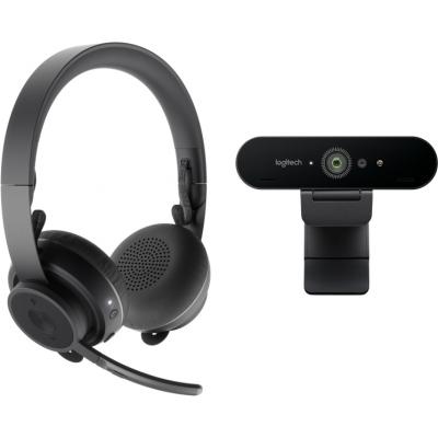 

Веб-камера Logitech Pro Personal Video Collaboration Kit (Zone Wireless + BRIO) (991-000309)