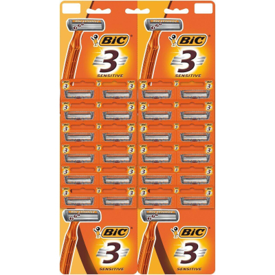Бритва Bic 3 Sensitive 24 шт. (3086126693231) – в интернет-магазине ...