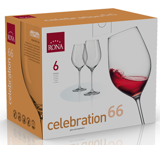 RONA - 6 copas de vino celebration 660ml