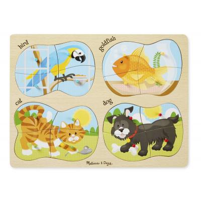 

Пазл Melissa&Doug 4 в 1 Домашние животные (MD9861)