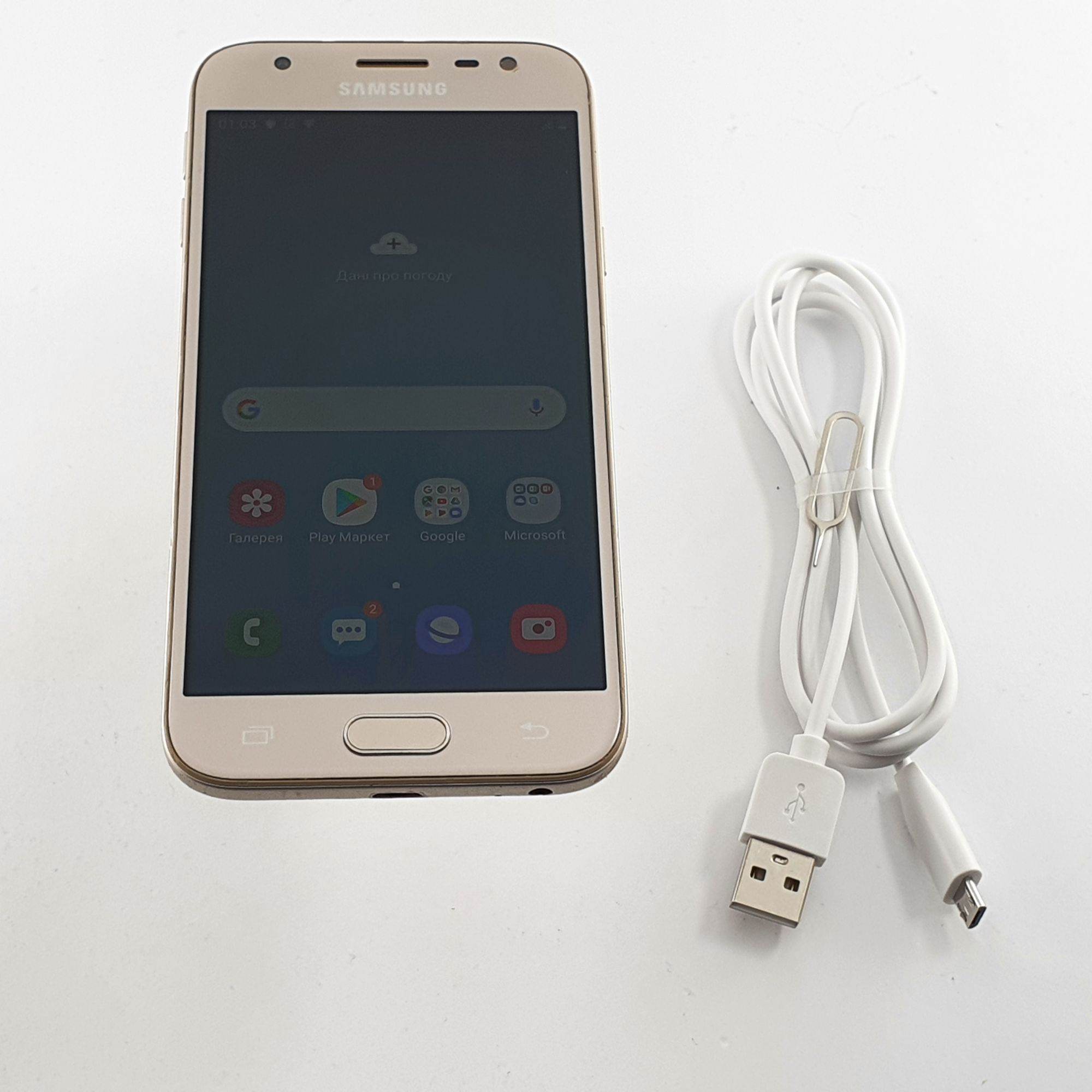 Samsung Galaxy J3 2017 16 GB Gold (2C00004331) Б/У – низкие цены ...