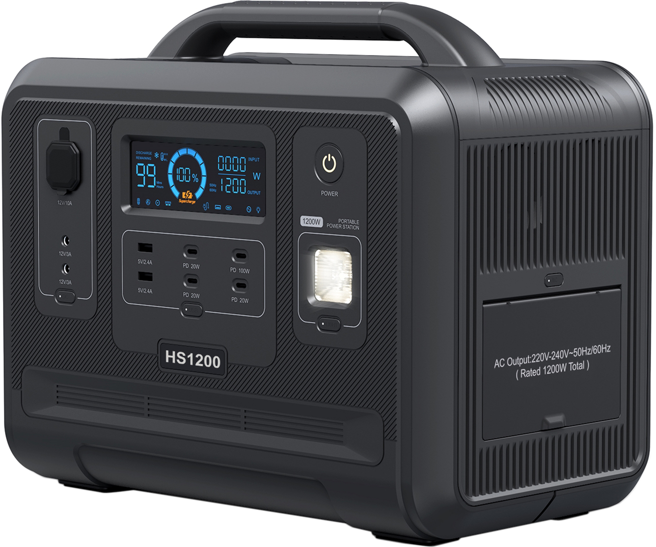Зарядная станция VDL HS1200 960Wh 300000mAh 1200/2400W LiFePo4 220-240V ...