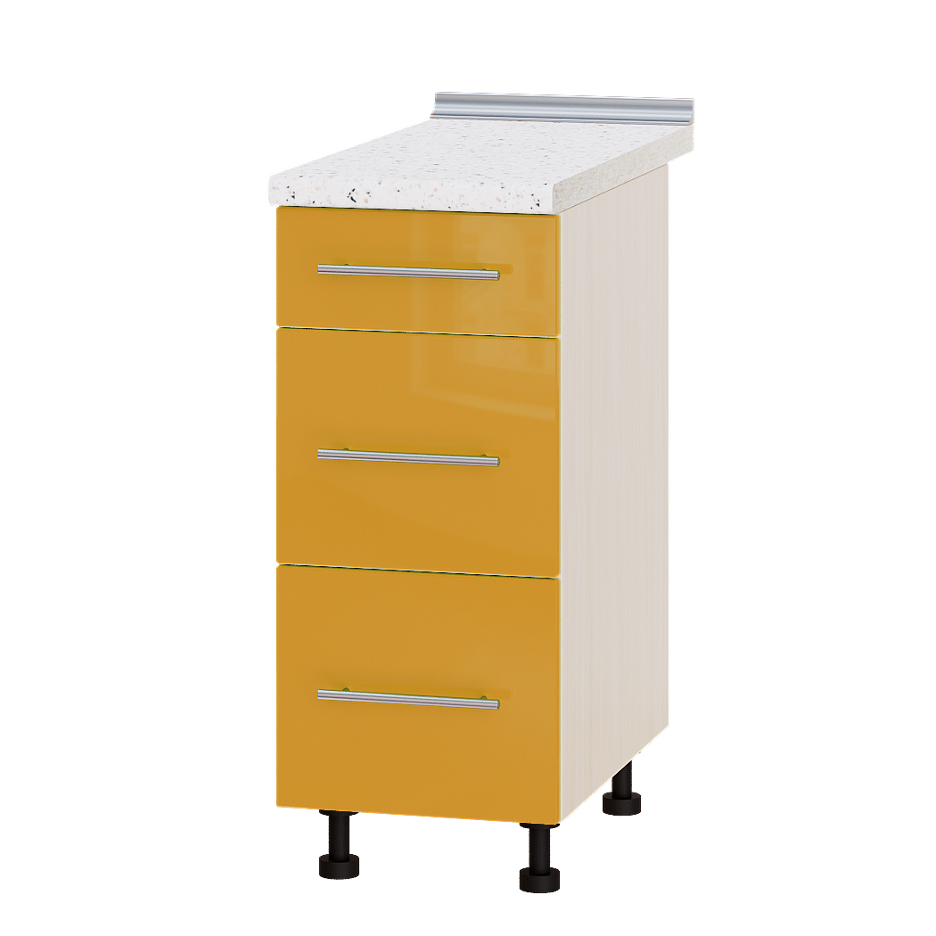 

Кухня Модерн модуль Низ Н87-350 Оранж Глянец - Дуб молочный 35х47х82см + столешница