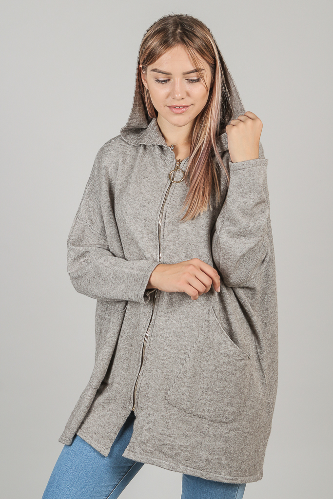 

Кардиган в кэжуал-стиле PPF style - кофейный цвет, S/M (5732)