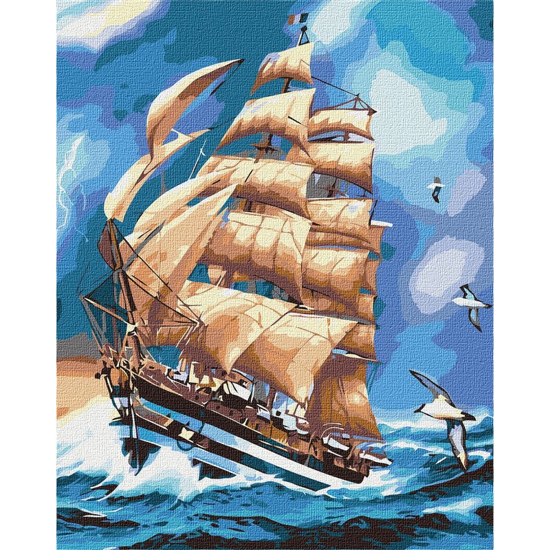 Картина по номерам Идейка Во время грозы, 40x50 см (КНО2712) – низкие ...