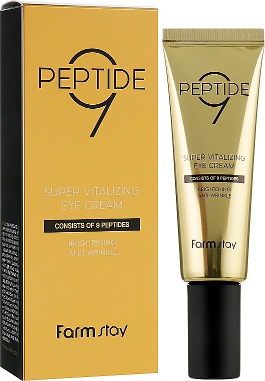 Антивозрастной крем для век с пептидами FarmStay Peptide 9 Super ...